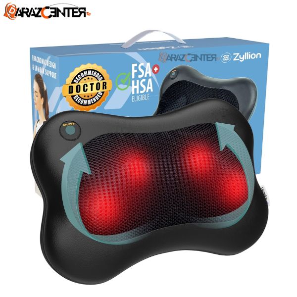 Zyllion Back Massager with Heat | 03090007010 | DarazCenter.Pk