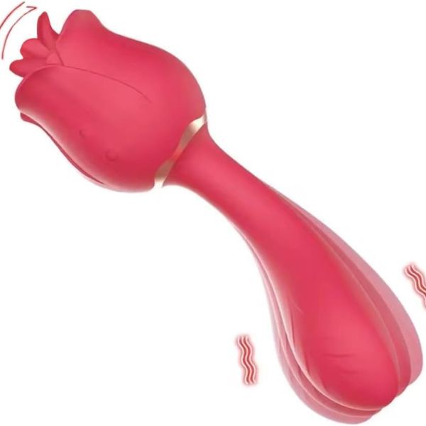Upgraded Rose Toy Vibrator 2 in 1 Stimulator | 03090007010 | DarazCenter.Pk