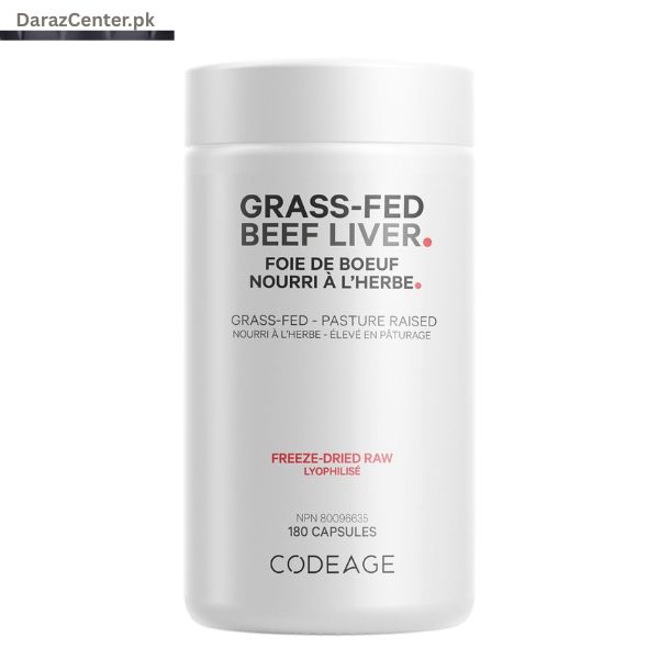Codeage Grass Fed Beef Liver 180 Capsule | 03038607180 | DarazCenter.Pk