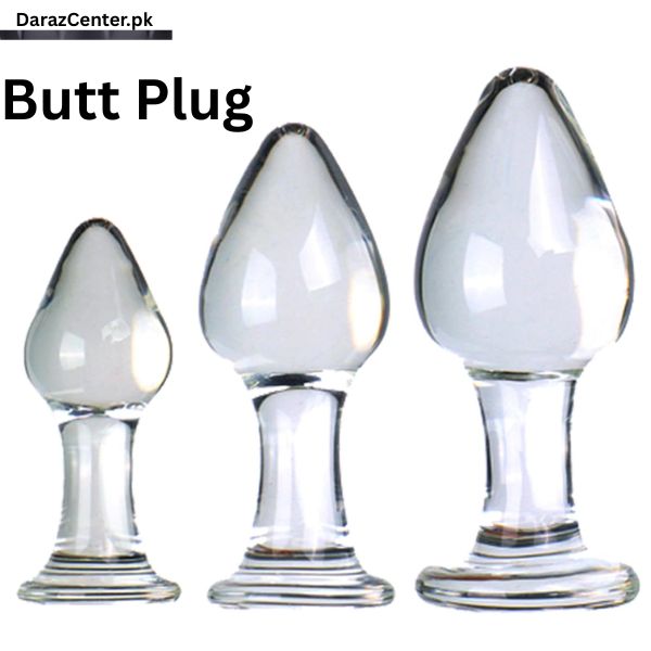 3Pcs Crystal Glass Anal Butt Plug Set Small Medium and Big Glass  | 03090007096 | DarazCenter.Pk