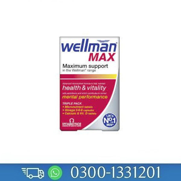 Wellman Max Price In Pakistan By Vitabiotics Vitamin 03001331201