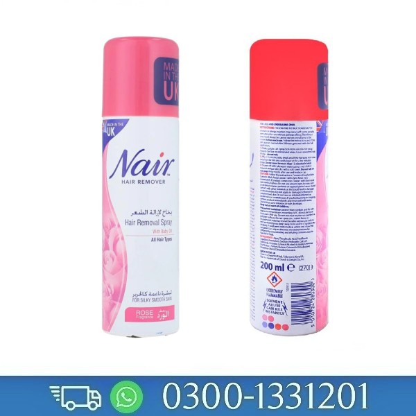 Nair Hair Remover Spray Rose 200Ml | 03001331201 | DarazCenter.Pk