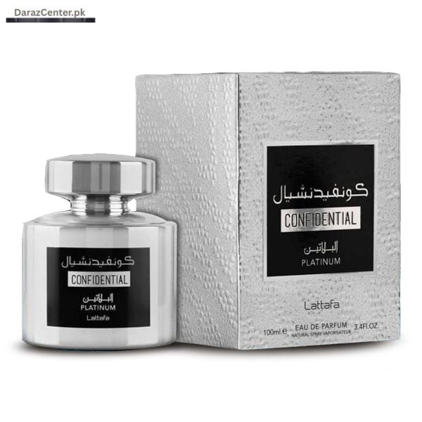 lattafa confidential platinum edp 100ml | 03090007010 | DarazCenter.Pk