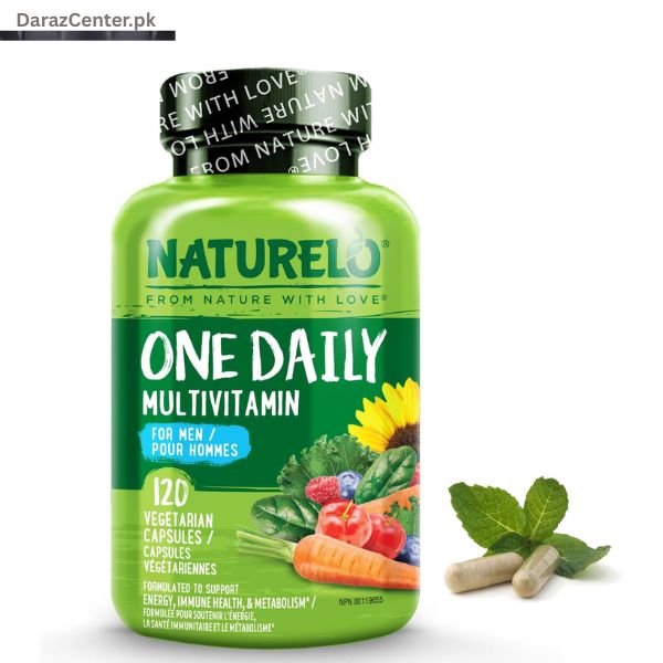 NATURELO Mens Multivitamins One Daily Multivitamin 120 Capsules | 03038607180 | DarazCenter.Pk