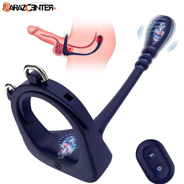 Prostate Massager Anal Beads Butt Plug Cock Ring | 03090007010 | DarazCenter.Pk