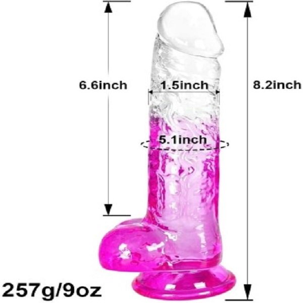 Clear Purple Dildo with Suction Cup Price in Pakistan | 03001331201 | DarazCenter.Pk