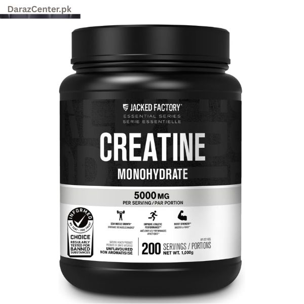 Jacked Factory Creatine Monohydrate Powder 1000g | 03038607180 | DarazCenter.Pk