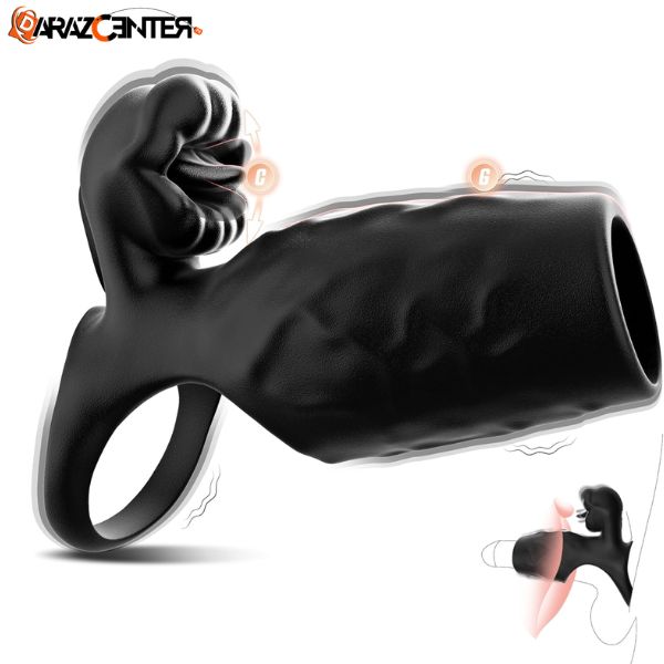 Vibrating Cock Ring with Penis Sleeve | 03090007010 | DarazCenter.Pk