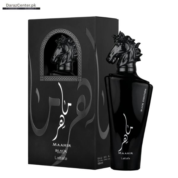 Maahir Black Eau De Parfum 100ml by Lattafa | 03090007010 | DarazCenter.Pk