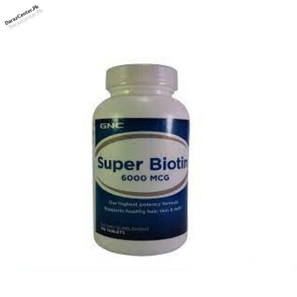 GNC Super Biotin 6000 MCG | 03090007010 | DarazCenter.Pk