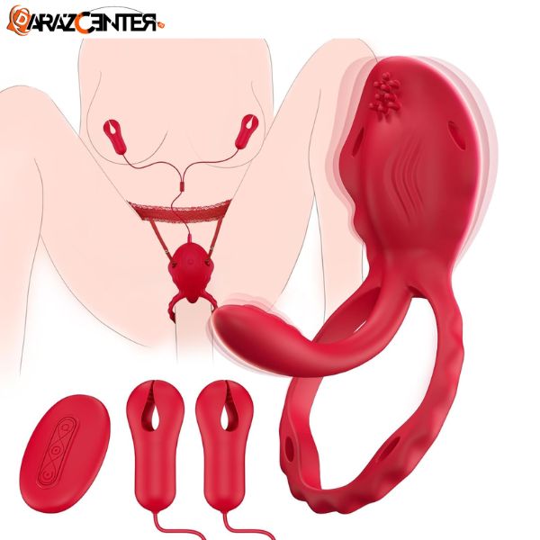 Nipple Clamps Wearable Panty Vibrator Cock Ring | 03090007010 | DarazCenter.Pk