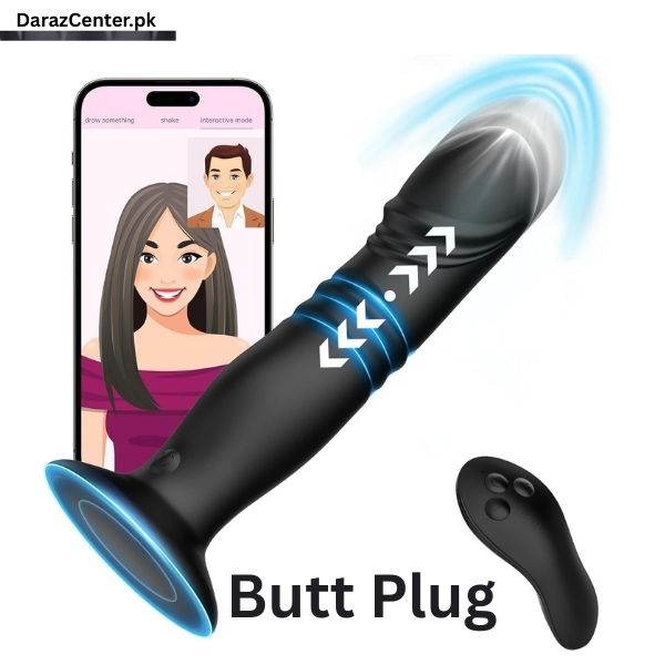 Anal Sex Toys 3 in 1 Bluetooth APP Remote Control Thrusting Vibrating | 03038607180 | DarazCenter.Pk