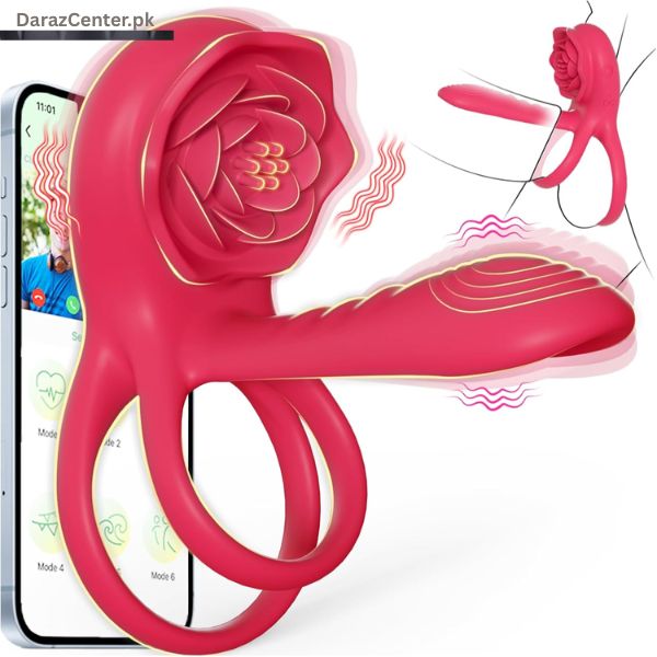Vibrating Cock Ring Penis Sleeve with Rose | 03038607180 | DarazCenter.Pk