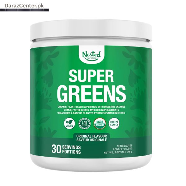 Nested Naturals Super Greens Powder 240 g | 03038607180 | DarazCenter.Pk
