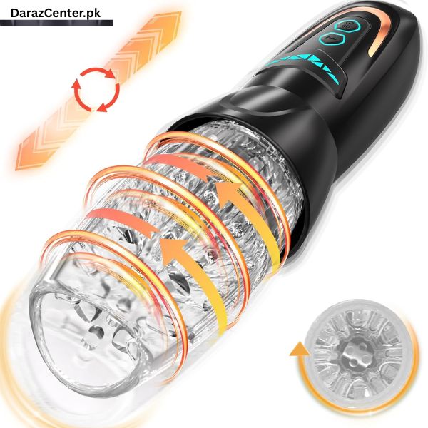 Automatic Male Masturbator Sex Toy with 10 Vibration  | 03090007096 | DarazCenter.Pk