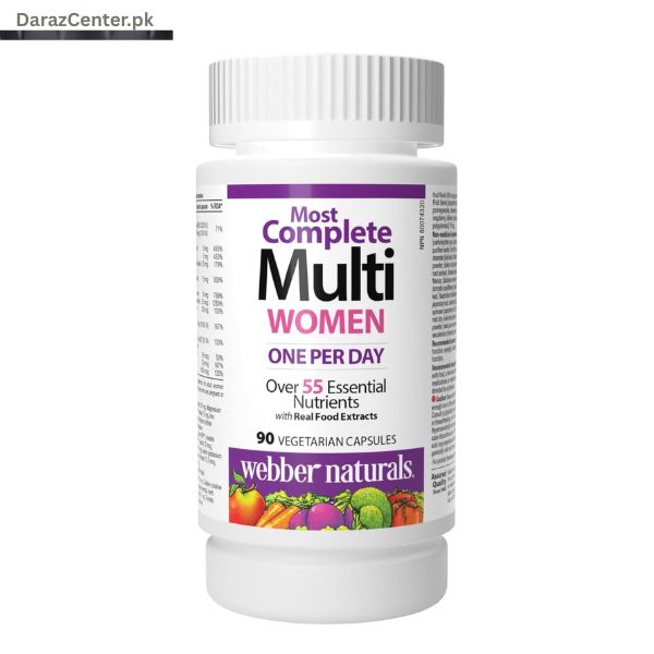 Webber Naturals Most Complete Multi Women 90 Capsules | 03038607180 | DarazCenter.Pk